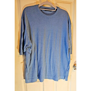 Gruppo Italiano Sz. Large Blue pull over short sleeve sweater - Made in ITALY